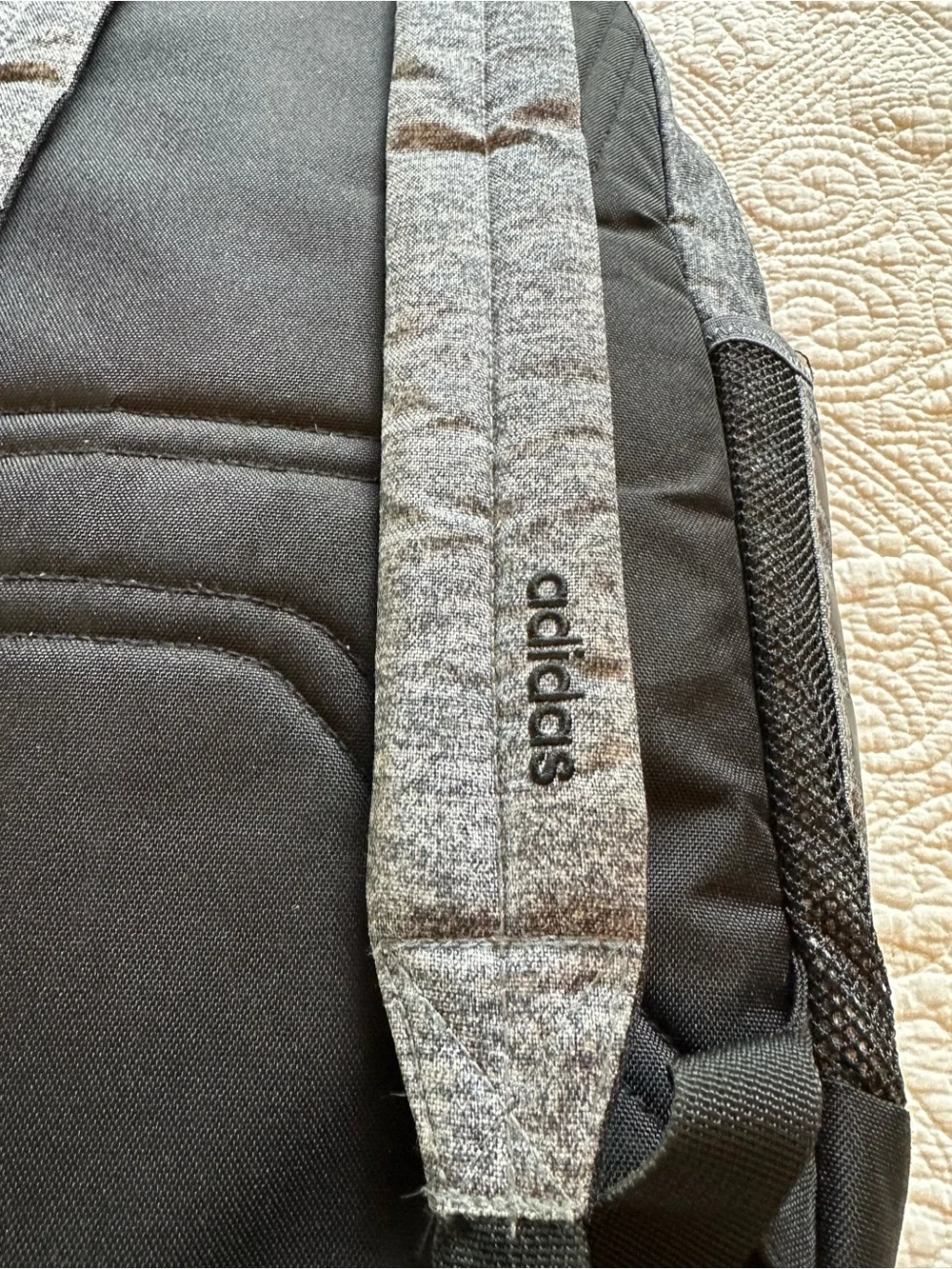 Adidas Gray Heathered Backpack